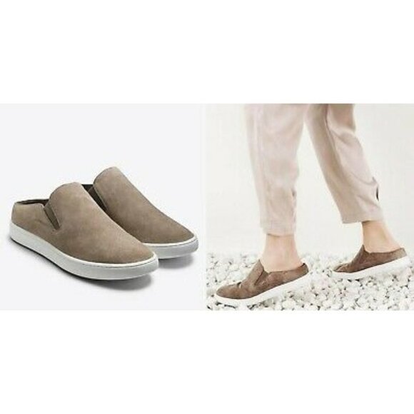 Vince‎ Verell Suede Side Slip On In Woodsmoke - Picture 1 of 5